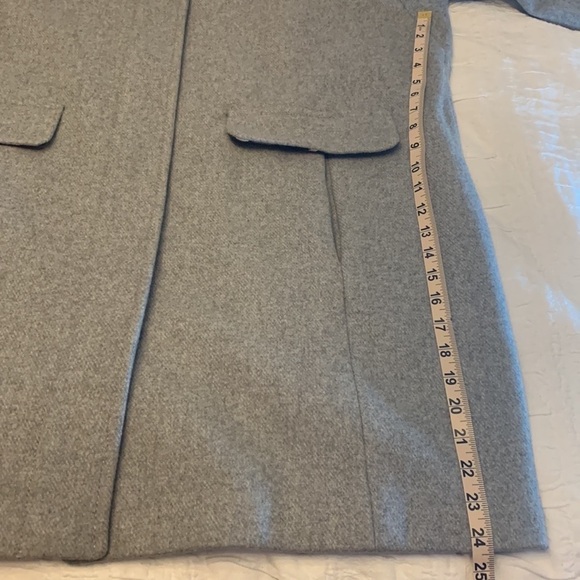 VINCE CAMUTO funnel wool blend fully lined coat jacket full zipper coat grey 1X - Picture 12 of 14